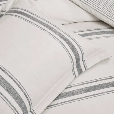 Lush Décor Farmhouse Stripe Reversible Duvet Set 3 Lush Décor Farmhouse Stripe Reversible Duvet Set - Image 3