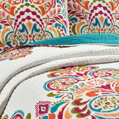 Clara Quilt Set 3pc - Lush Décor 1 Clara Quilt Set 3pc - Lush Décor