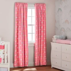 Lush Décor Blackout Unicorn Heart Rainbow Star Window Curtain Panel - Pink Single 7 Lush Décor Blackout Unicorn Heart Rainbow Star Window Curtain Panel - Pink Single -Beautiful House GUEST 305be743 221c 4da4 9111 1baf79c2c9d8