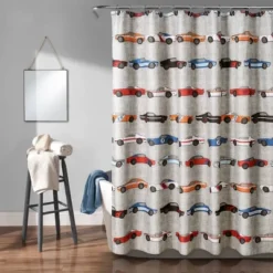 Race Cars Shower Curtain - Lush Décor -Beautiful House GUEST 30d6aa67 5166 4700 9bea 630685c678d2
