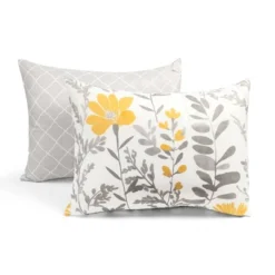 8pc Aprile Soft Reversible Oversized Comforter Set Yellow/Gray - Lush Décor -Beautiful House GUEST 31446ce1 0917 43c8 8b5e a89b89aeb221