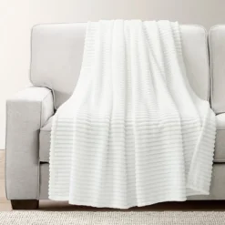 Lush Décor 50"x60" Super Cozy Ultra Soft Ribbed Faux Fur Throw 11 Lush Décor 50"x60" Super Cozy Ultra Soft Ribbed Faux Fur Throw -Beautiful House GUEST 3294ce4e acb7 45e8 9402 941aa3ef983e
