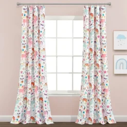 84"x52" Set Of 2 Unicorn Heart Window Curtain Panels - Lush Décor 11 84"x52" Set Of 2 Unicorn Heart Window Curtain Panels - Lush Décor -Beautiful House GUEST 340f3724 ea15 4249 8604 edf344482ae7