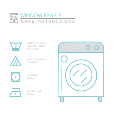 Lush Décor Devonia Allover Light Filtering Window Curtain Panels Yellow/Blue 52X84+2 Set 5 Lush Décor Devonia Allover Light Filtering Window Curtain Panels Yellow/Blue 52X84+2 Set - Image 5