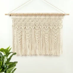 30"x40" Boho Macrame Textured Cotton Window Valance - Lush Décor -Beautiful House GUEST 357fa0e3 e063 453f a091 02d3ab31b035