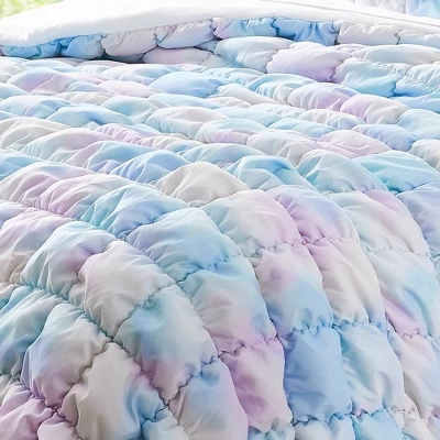 Lush Decor Twin XL Puff Bed Blankets Rainbow 2pc Set 4 Lush Decor Twin XL Puff Bed Blankets Rainbow 2pc Set - Image 4