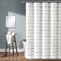 Ombre Striped Yarn Dyed Cotton Shower Curtain - Lush Décor 11 Ombre Striped Yarn Dyed Cotton Shower Curtain - Lush Décor -Beautiful House GUEST 374ed943 58d3 4a69 944f f6436fcba1e4