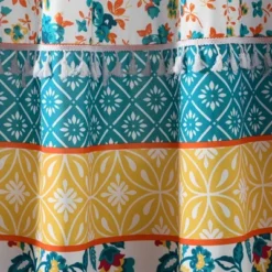 2pk 42"x84" Light Filtering Emily Boho Stripe Curtain Panels Turquoise Blue - Lush Décor -Beautiful House GUEST 37f17e77 d75f 44fe 9d8f 528a8775c2f3