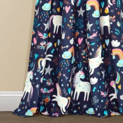 84"x52" Set Of 2 Unicorn Heart Window Curtain Panels - Lush Décor 8 84"x52" Set Of 2 Unicorn Heart Window Curtain Panels - Lush Décor -Beautiful House GUEST 382cb9a2 d17d 4946 a194 c5cfcec38629