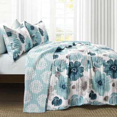 3pc Leah Quilt Set - Lush Décor 1 3pc Leah Quilt Set - Lush Décor