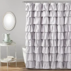 Ruffle Shower Curtain - Lush Décor 9 Ruffle Shower Curtain - Lush Décor -Beautiful House GUEST 3a836bc2 12a7 43c9 9b53 d46eb0b8bde1
