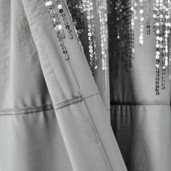 Set Of 2 (84"x42") Shimmer Sequins Light Filtering Window Curtain Panels - Lush Décor -Beautiful House GUEST 3b9b9c31 cad1 49a4 abce 7d135ea38e6b