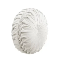 15" Pleated Round Throw Pillow - Lush Décor -Beautiful House GUEST 3bae30dd 32eb 4217 b7ad e6e1729baebf