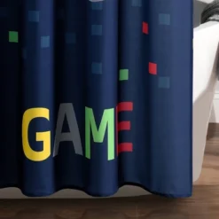 72"x72" Single Kids' Video Games Shower Curtain Navy - Lush Décor 5 72"x72" Single Kids' Video Games Shower Curtain Navy - Lush Décor -Beautiful House GUEST 3c3cc6c4 5216 4530 a74a 7a2b7b516c2d