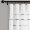 Set Of 2 Ombre Striped Yarn Dyed Cotton Window Curtain Panels - Lush Décor