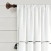 Lush Decor Farmhouse Boho Stripe Woven Tassel Yarn Dyed Cotton Blend Window Curtain Panel Set