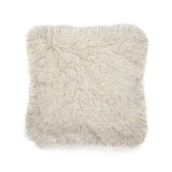 20"x20" Oversize Ella Shaggy Fur Square Throw Pillow - Lush Décor -Beautiful House GUEST 3d5bed9e 7650 4e8e a697 22436451d7bc