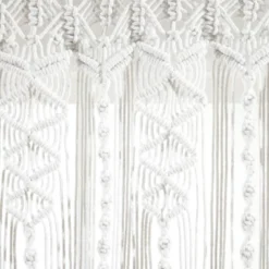 50"x20" Boho Macrame Textured Cotton Window Valance White - Lush Décor 6 50"x20" Boho Macrame Textured Cotton Window Valance White - Lush Décor -Beautiful House GUEST 3db9a191 5892 425a a23c 76507962e088
