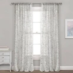 52"x84" Ballgown Glam Sparkle Sequins Window Curtain Panel - Lush Décor -Beautiful House GUEST 41512656 5bfb 4b50 bb14 f1ee051be9d0