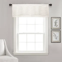 18"x52" Wave Texture Valance - Lush Décor -Beautiful House GUEST 421f3408 23ee 40fa a2e8 7a3ca0d44279