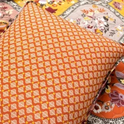 Lush Décor 3pc Bohemian Flower Reversible Oversized Cotton Quilt Set Orange/Lilac -Beautiful House GUEST 44da1940 afc3 43f6 bd6b 235a0f1470a6