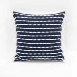 20"x20" Oversize Linear Tassel Square Throw Pillow - Lush Décor -Beautiful House GUEST 44f7317a 1db4 4aad b700 00ed6dc50301