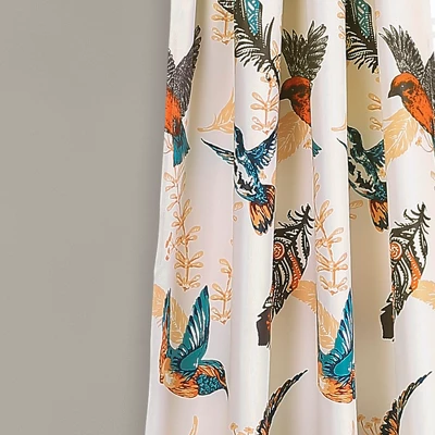 Lush Décor Bird Breeze Light Filtering Window Curtain Multi Set 52x84+2 4 Lush Décor Bird Breeze Light Filtering Window Curtain Multi Set 52x84+2 - Image 4