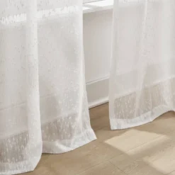 38"x84" Lush Decor Aileen Textured Raindrop Sheer Window Curtain Panels White Pair 11 38"x84" Lush Decor Aileen Textured Raindrop Sheer Window Curtain Panels White Pair -Beautiful House GUEST 466e5c1e fd58 49bd 9cea 76c9ae6ccc58