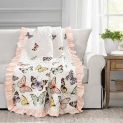 50"x60" Kids' Flutter Butterfly Throw Blanket - Lush Décor 11 50"x60" Kids' Flutter Butterfly Throw Blanket - Lush Décor -Beautiful House GUEST 478bf472 e518 4fe6 a207 bcd1a14b59b1