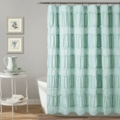 Nova Ruffle Shower Curtain - Lush Décor -Beautiful House GUEST 499174af 4106 4baa a2d0 69d2a83bbe88