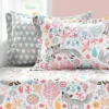 6pc 39"x75" Kids' Pixie Fox Daybed Cover Set Gray - Lush Décor