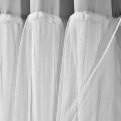 Lush Décor Tulle Skirt Colorblock Window Curtain Panels Light Gray/White 40x84 Set 7 Lush Décor Tulle Skirt Colorblock Window Curtain Panels Light Gray/White 40x84 Set -Beautiful House GUEST 4a1ed4c3 ae1f 4411 b99c 6e11fe6c8247