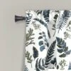 18"x52" Devonia Allover Light Filtering Valance White/Green - Lush Décor