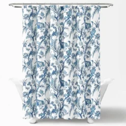 Dolores Shower Curtain Blue - Lush Décor -Beautiful House GUEST 4a96f6e1 4363 41f7 b7a6 b4bb822d1e74