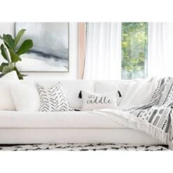 13"x20" 'Let's Cuddle' Family-Friendly Lumbar Throw Pillow Cover White - Lush Décor -Beautiful House GUEST 4b31d16e 0b7c 495a 84a7 0b0d0f41d9eb