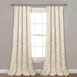 84"x52" Ravello Pintuck Window Curtain Panel - Lush Décor -Beautiful House GUEST 4ef6a16f a9d0 4601 bcd8 4df8cd070c71