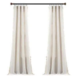 Lush Décor Linen Tassel Window Curtain Panel Single Light Linen 40X84 -Beautiful House GUEST 4f8583cc 9ce2 4827 b4bc f2c08eb4f1b4