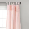 Set Of 2 40"x84" Lydia Ruffle Window Curtain Panels - Lush Décor