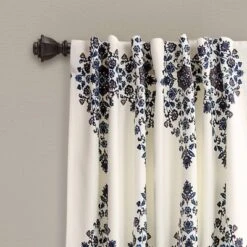 Set Of 2 Keya Medallion Light Filtering Window Curtain Panels - Lush Décor