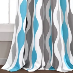 Set Of 2 Mid-Century Geo Light Filtering Window Curtain Panels - Lush Décor -Beautiful House GUEST 54106a7b d851 4a65 bc7d 25959794c399