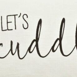 13"x20" 'Let's Cuddle' Family-Friendly Lumbar Throw Pillow Cover White - Lush Décor -Beautiful House GUEST 5429fe5a bfc1 4a07 9ac0 fc6aec756d1c