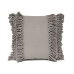 20"x20" Oversize Modern Tassel Square Throw Pillow - Lush Décor -Beautiful House GUEST 5452502d a544 462a 86dd 65f600375c0f
