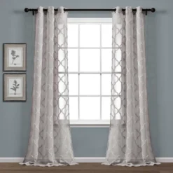 2pk 38"x84" Lush Décor Sheer Avon Trellis Curtain Panels 13 2pk 38"x84" Lush Décor Sheer Avon Trellis Curtain Panels -Beautiful House GUEST 559b9f43 cf8f 4015 b9e3 87dcb2e496e6 1