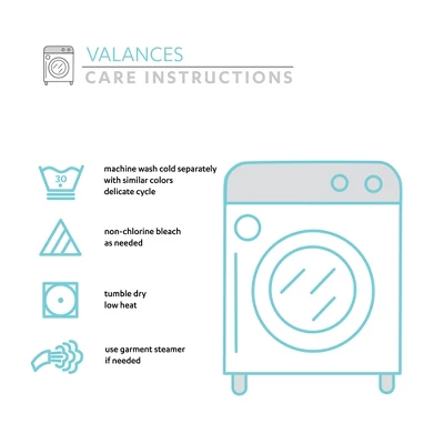 Lush Décor Linen Button Kitchen Tier Window Curtain Panels White/Gray 29X24+2 Set 6 Lush Décor Linen Button Kitchen Tier Window Curtain Panels White/Gray 29X24+2 Set - Image 6