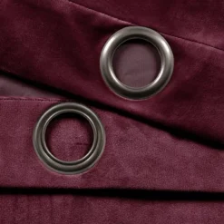 Set Of 2 (108"x38") Prima Velvet Solid Light Filtering Window Curtain Panels Plum Purple - Lush Décor -Beautiful House GUEST 5787f140 ca8c 4d1c 8773 cf2420867db4