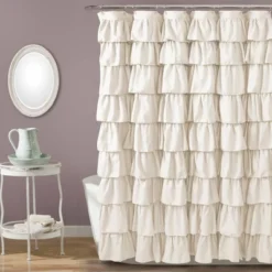 Ruffle Shower Curtain - Lush Décor 11 Ruffle Shower Curtain - Lush Décor -Beautiful House GUEST 59bb4355 5f8b 46fd b1dc 9b3385ff2980