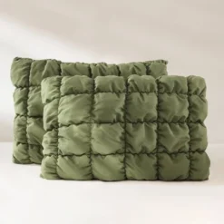 Lush Decor Full/Queen Puff Bed Blankets Green 3pc Set -Beautiful House GUEST 5ab603d2 f7c1 492d 8b18 79833168d5cf