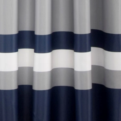 Lush Décor Alexander Stripe Light Filtering Window Curtain Panels Set 2 Lush Décor Alexander Stripe Light Filtering Window Curtain Panels Set - Image 2