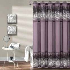 Single Shimmer Sequins Shower Curtain - Lush Décor -Beautiful House GUEST 5f7865ce 69a4 4c63 b025 5ad23b672e16