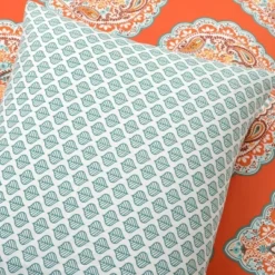 3pc Harley Cotton Duvet Cover Set Tangerine - Lush Décor -Beautiful House GUEST 5f9f033f cfb6 4e6c 82ca 805ea3ea45c3